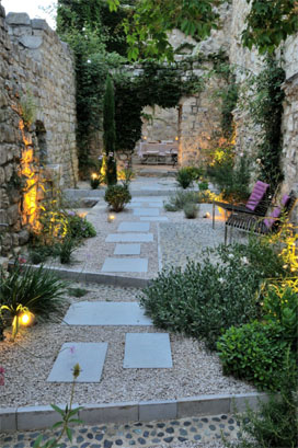 Mediterranean garden easy to maintain